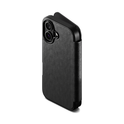 Magnetic Leather Wallet Case for iPhone 17