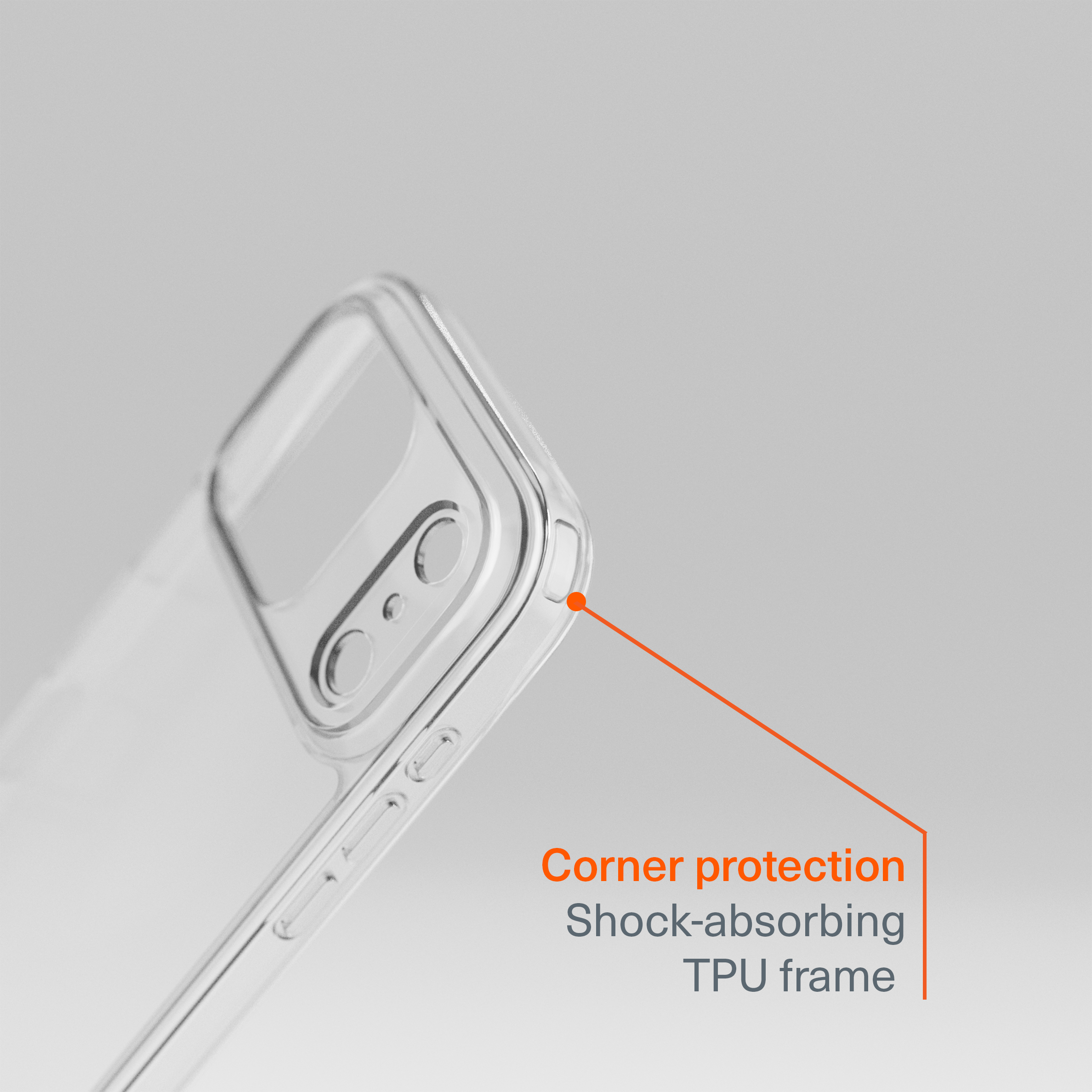 Protective Clear Case for iPhone 17 Pro Max