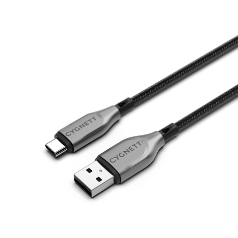 Armoured USB-C To USB-A Cable - Black 2m