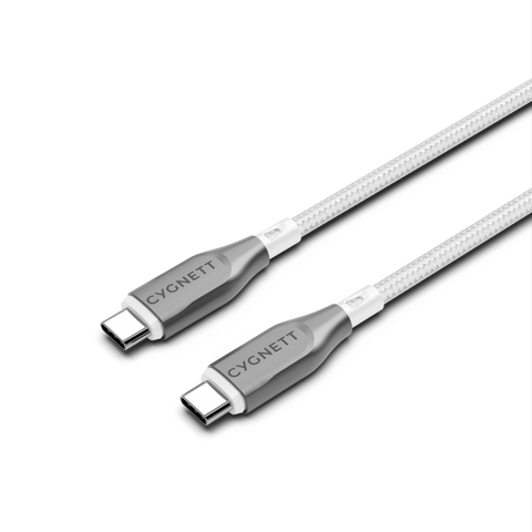 Armoured USB-C To USB-C Cable - White 1m