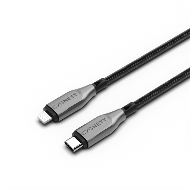 Lightning To USB-C Cable - Black  2m