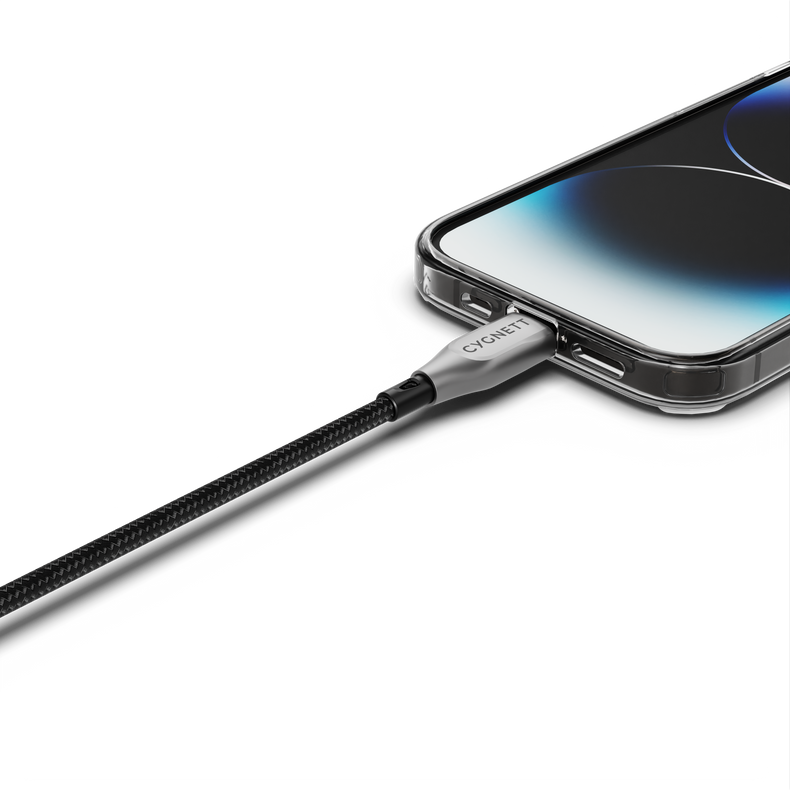 Lightning To USB-C Cable - Black  2m