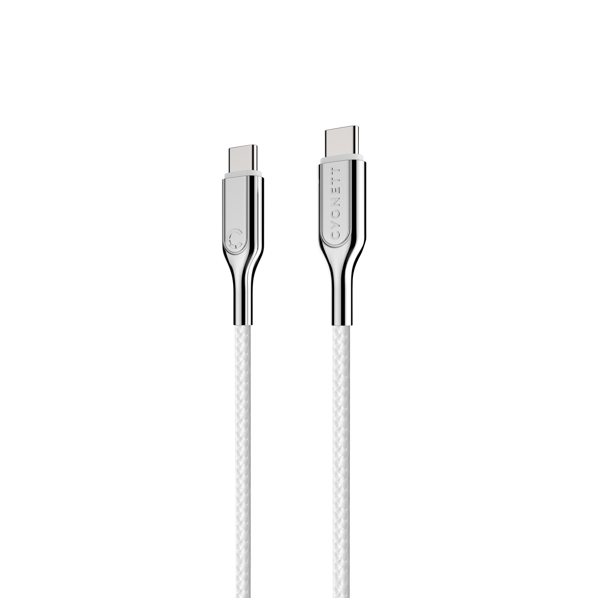 USB-C to USB-C Cable (USB 2.0) Braided White 1m