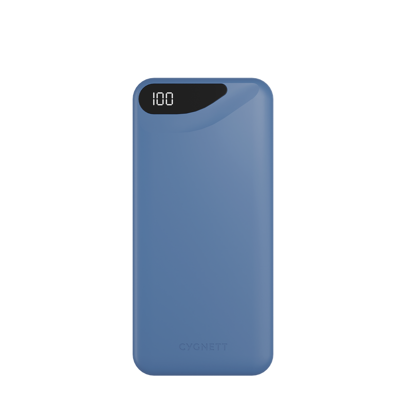20,000 mAh Power Bank - Blue