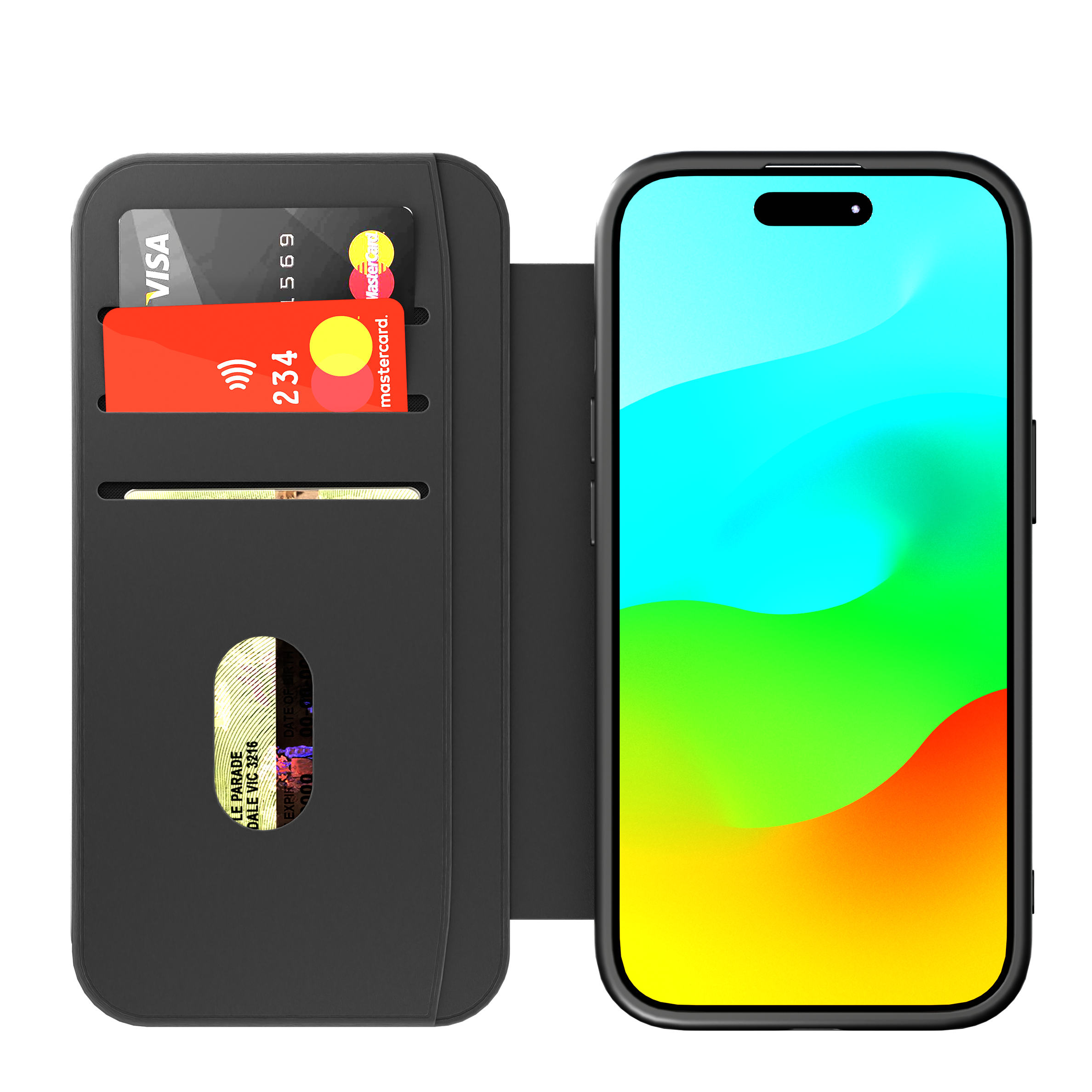 iPhone 15 Plus Magnetic Wallet Case