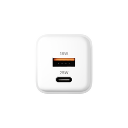 Dual Port GaN Wall Charger 25W