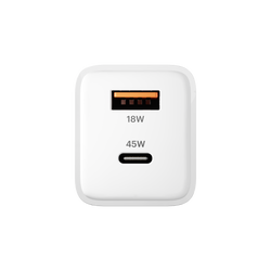 Dual Port GaN Wall Charger 45W