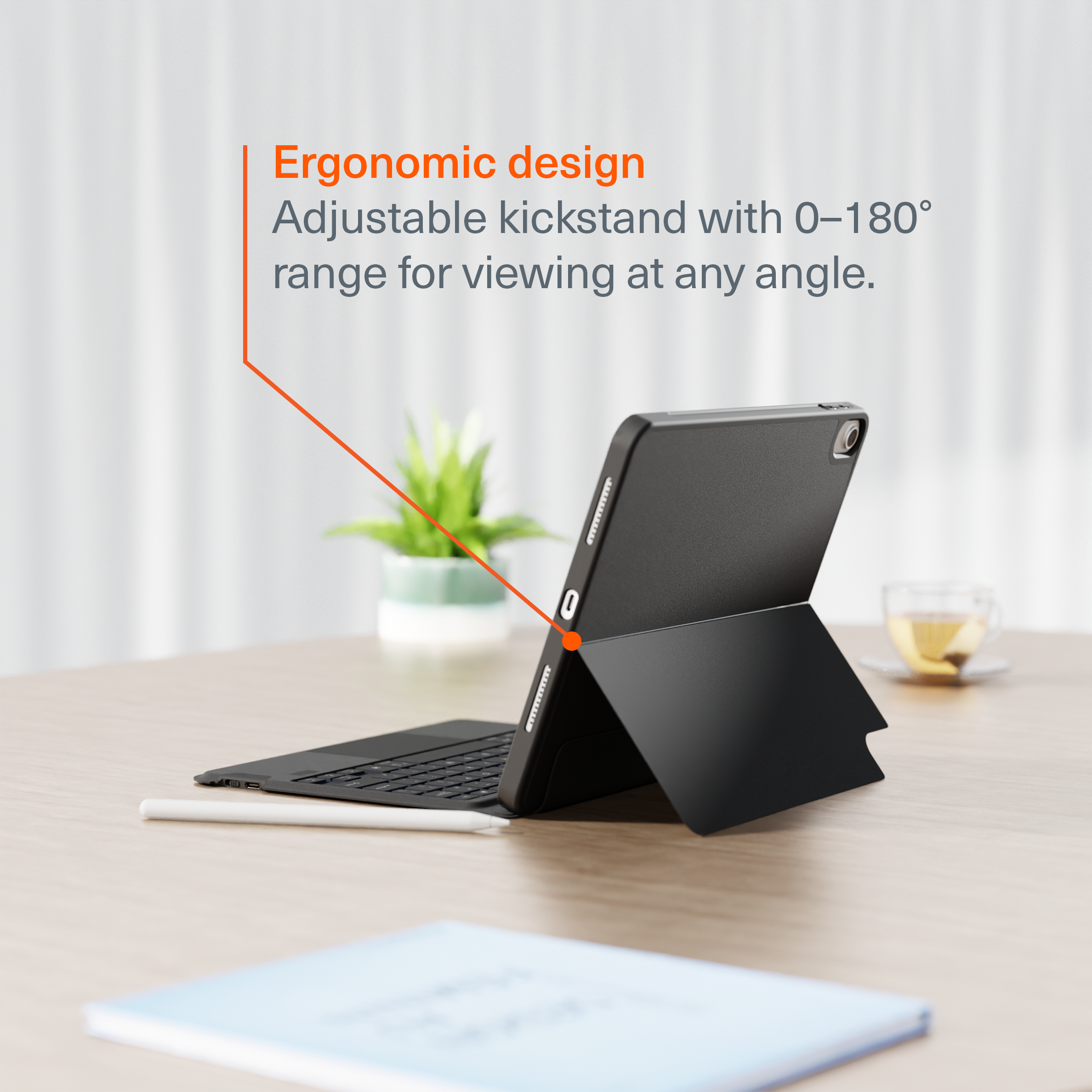 Magnetic Wireless Keyboard Case  For iPad A16 11”