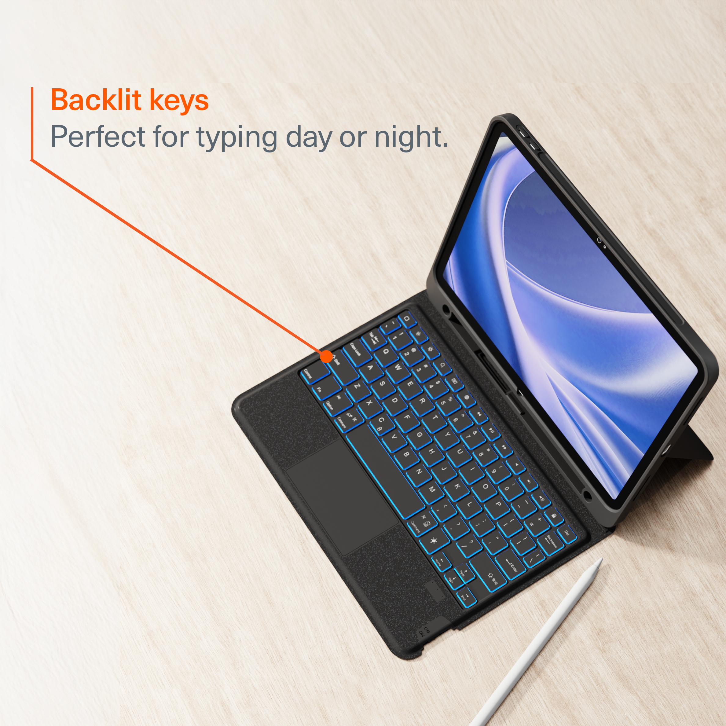 Magnetic Wireless Keyboard Case  For iPad Air M3 11”
