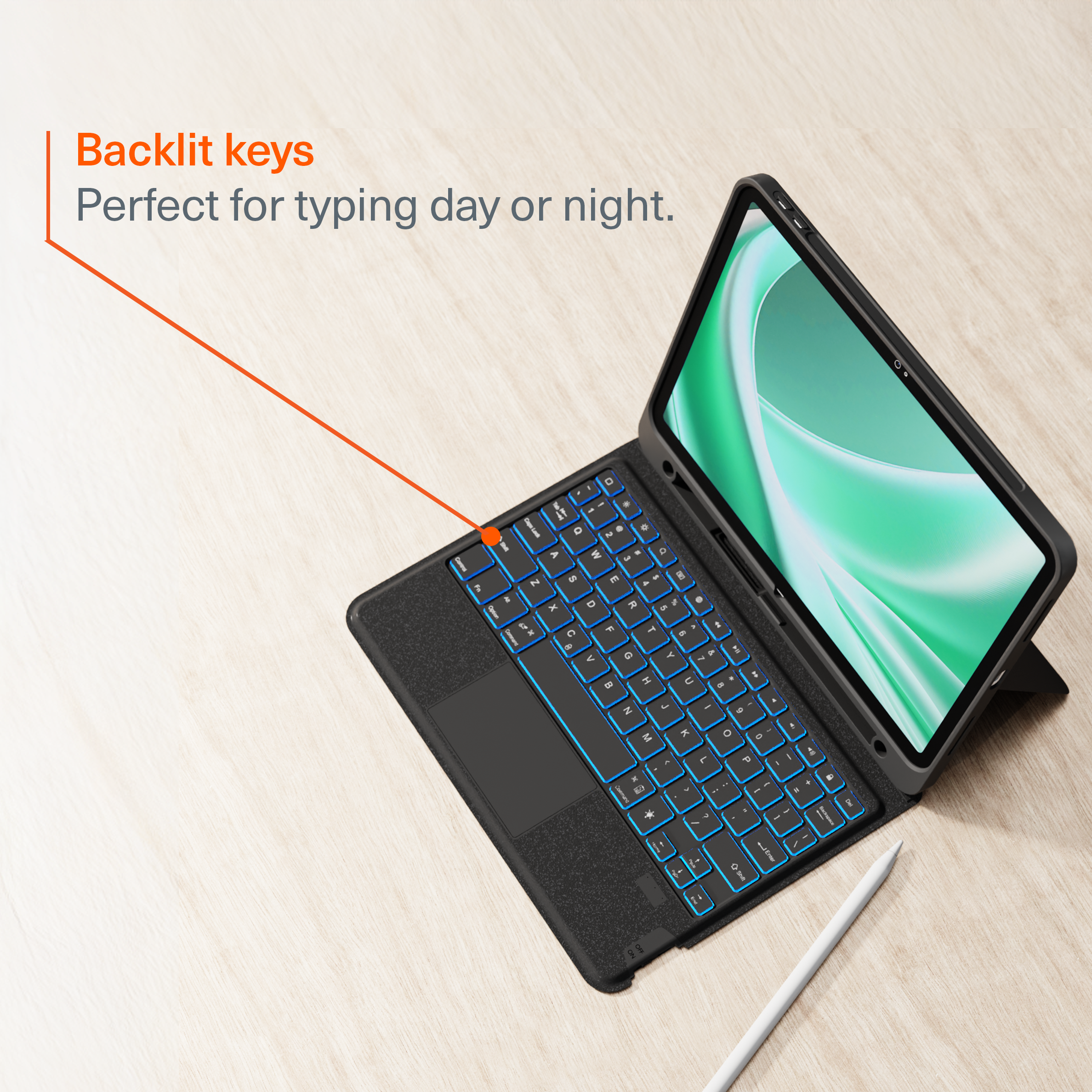 Magnetic Wireless Keyboard Case  For iPad Air M3 13”