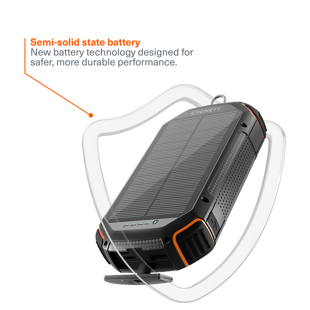 Semi-Solid State Solar Power Bank 20K