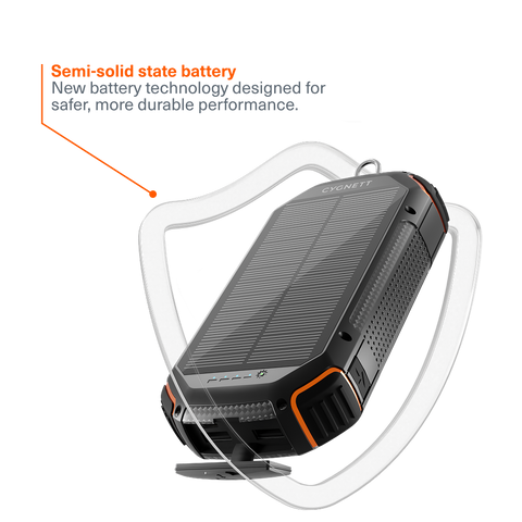 Semi-Solid State Solar Power Bank 20K