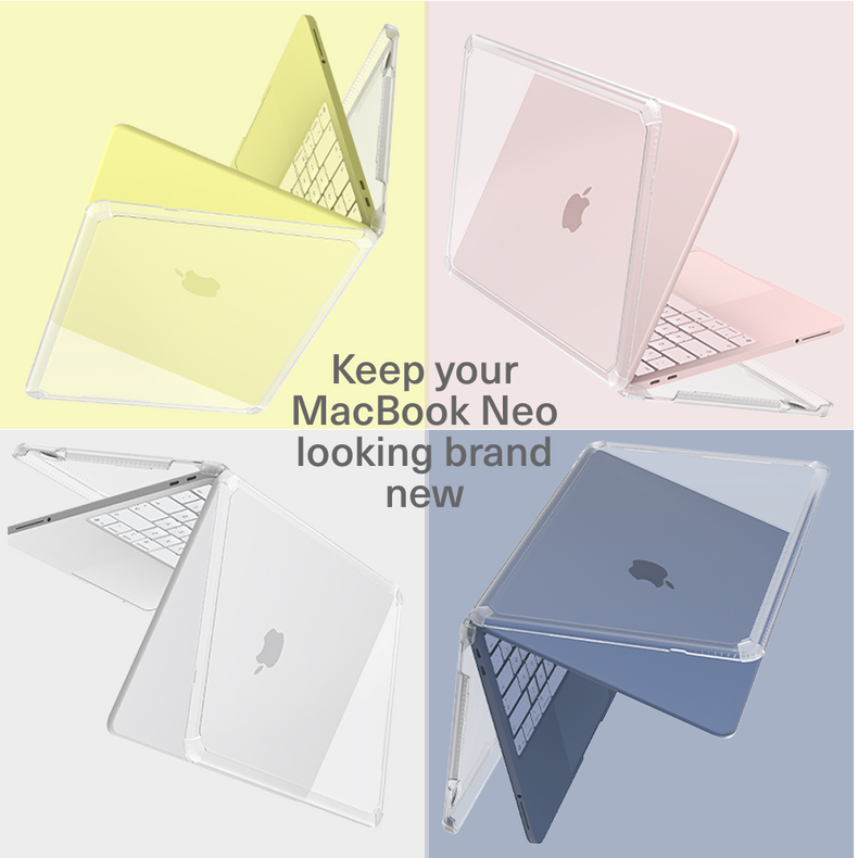Tough Protective Clear Case For MacBook Neo