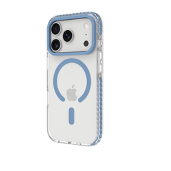 Blue Magnetic Clear Case for iPhone 18 Pro / 17 Pro