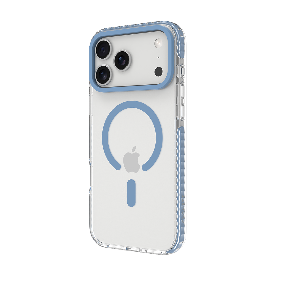 Blue Magnetic Clear Case for iPhone 18 Pro Max / 17 Pro Max