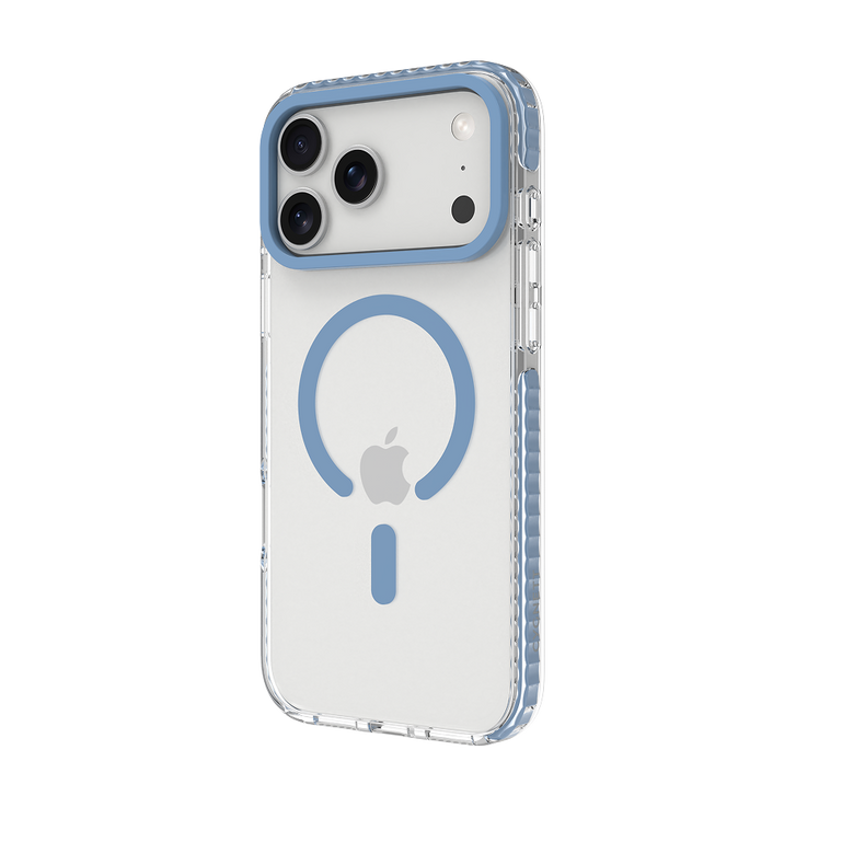 Blue Magnetic Clear Case for iPhone 18 Pro Max / 17 Pro Max
