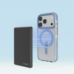 Blue Magnetic Clear Case for iPhone 18 Pro Max / 17 Pro Max