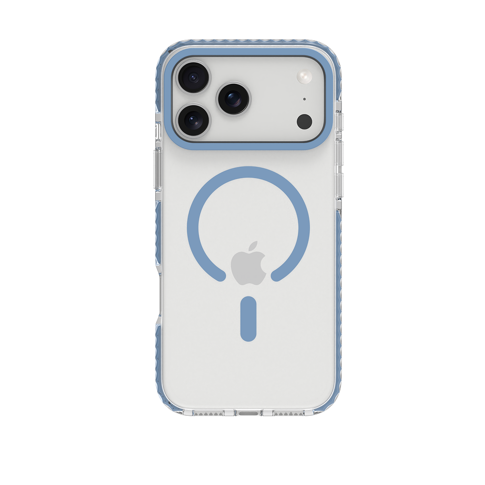 Blue Magnetic Clear Case for iPhone 18 Pro Max / 17 Pro Max