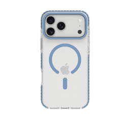 Blue Magnetic Clear Case for iPhone 18 Pro Max / 17 Pro Max