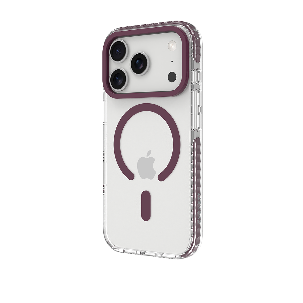 Purple Magnetic Clear Case for iPhone 18 Pro / 17 Pro