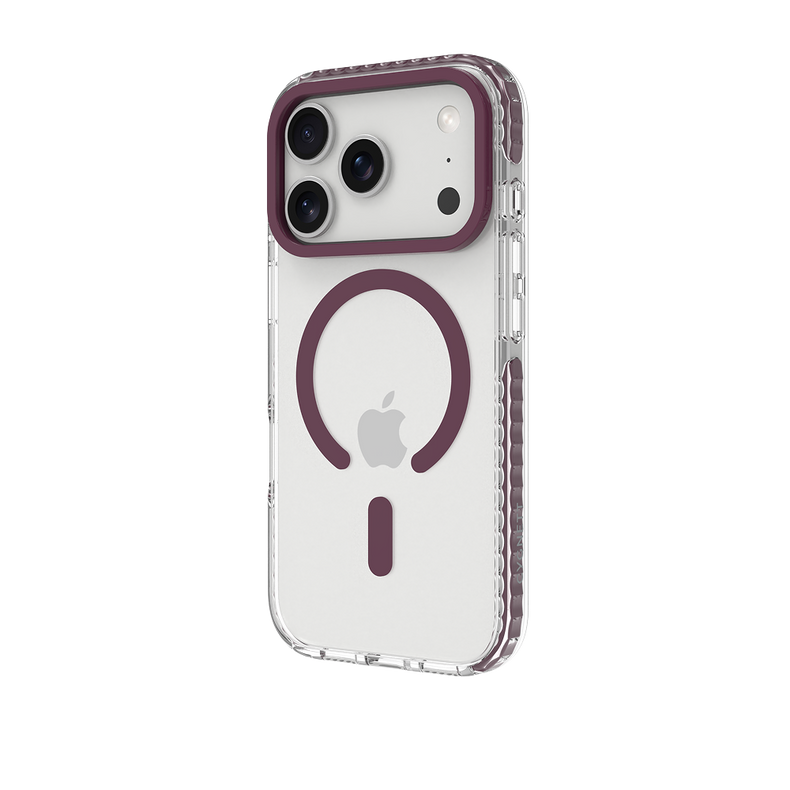 Purple Magnetic Clear Case for iPhone 18 Pro / 17 Pro