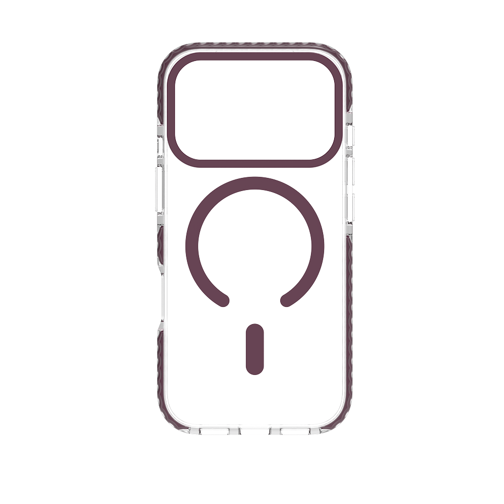 Purple Magnetic Clear Case for iPhone 18 Pro / 17 Pro