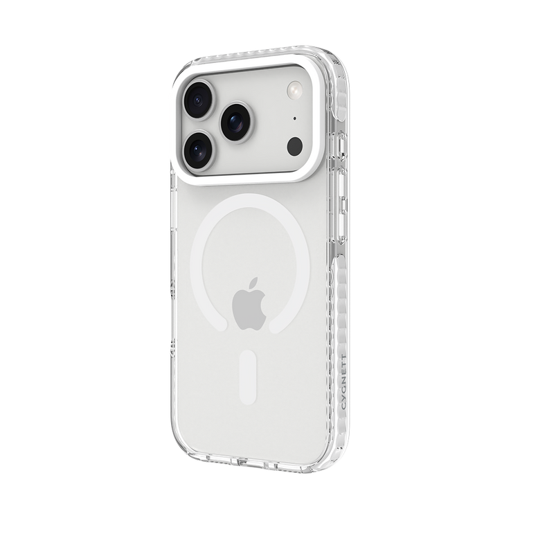 White Magnetic Clear Case for iPhone 18 Pro / 17 Pro