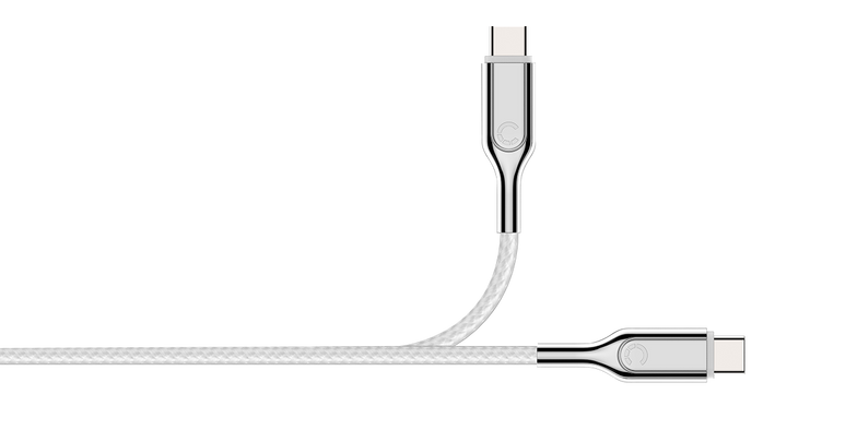 USB-C to USB-C Cable (USB 2.0) Braided White 1m