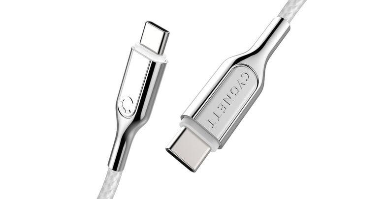 USB-C to USB-C Cable (USB 2.0) Braided White 1m