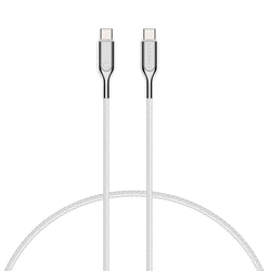 USB-C to USB-C Cable (USB 2.0) Braided White 1m - Cygnett (AU)